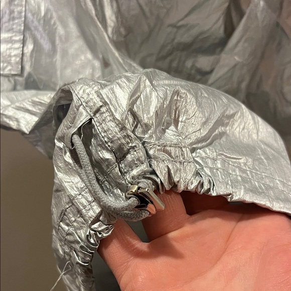 Anthropologie Metallic Silver Joggers - Picture 7 of 12